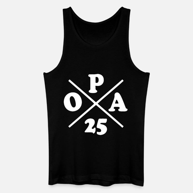Opa 2025 - Männer Bio Tank Top - Schwarz