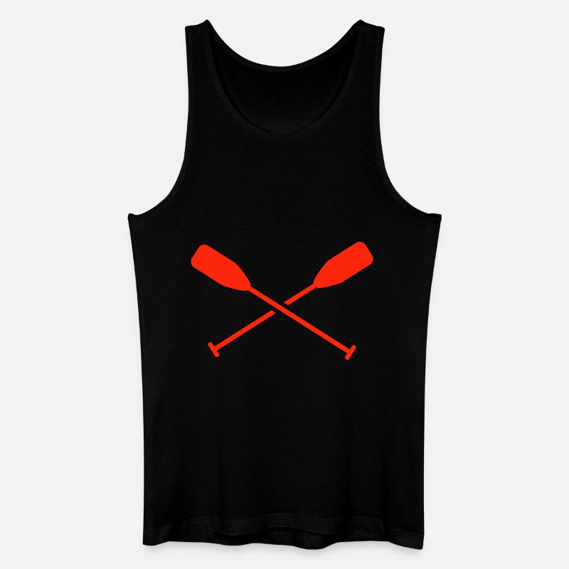 Canoing - Männer Bio Tank Top - Schwarz