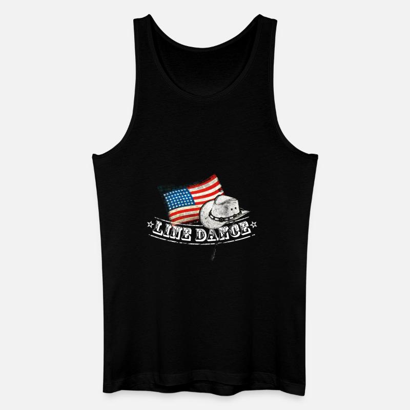 linedance - Männer Bio Tank Top - Schwarz