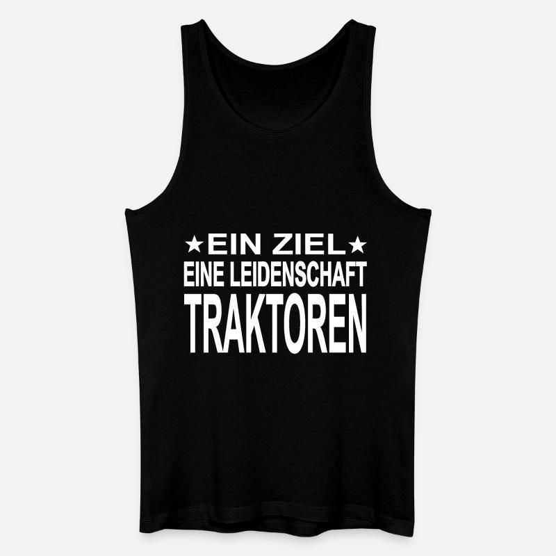 Traktor - Männer Bio Tank Top - Schwarz