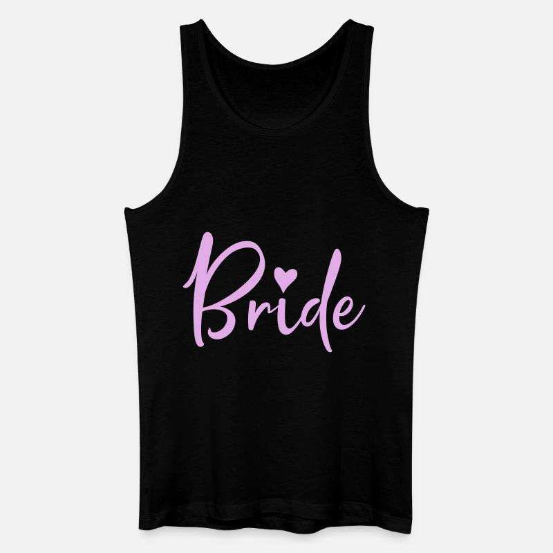 bride - Männer Bio Tank Top - Schwarz
