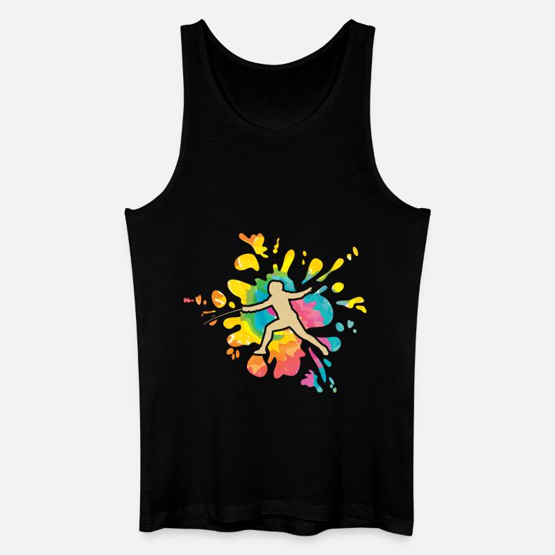 Fechter Fechten - Männer Bio Tank Top - Schwarz