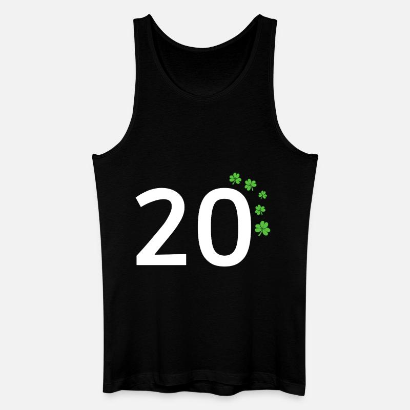 20 - Männer Bio Tank Top - Schwarz