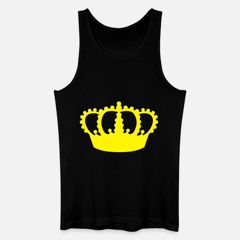 Krone - Männer Bio Tank Top - Schwarz