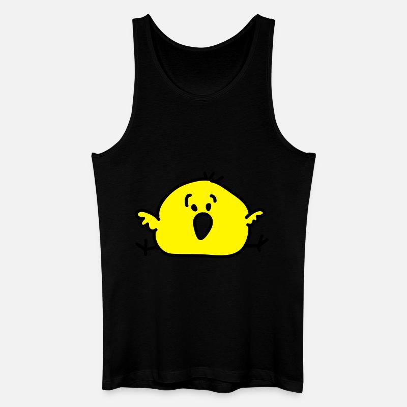 dickes Vögelchen - Männer Bio Tank Top - Schwarz
