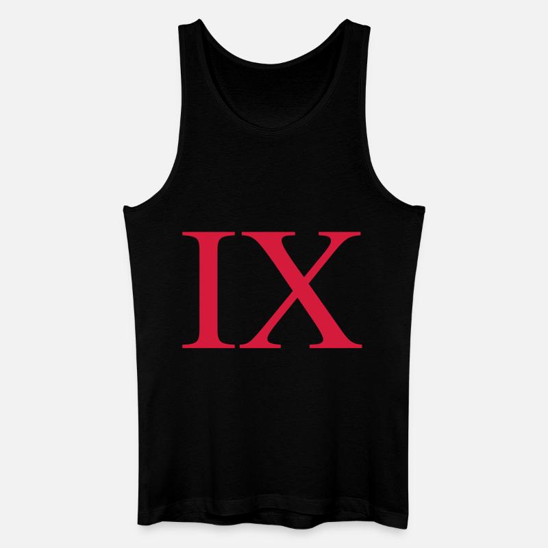 9 - Männer Bio Tank Top - Schwarz