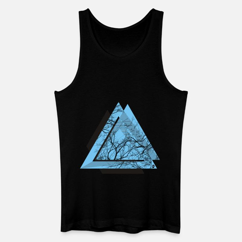 AD Triangle Black - Männer Bio Tank Top - Schwarz