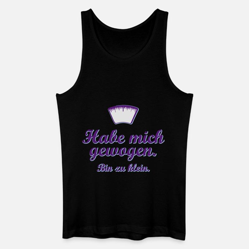 bin zu klein - Männer Bio Tank Top - Schwarz