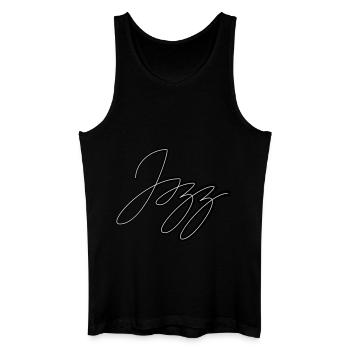 Jazz - Männer Bio Tank Top - Schwarz - Vorne
