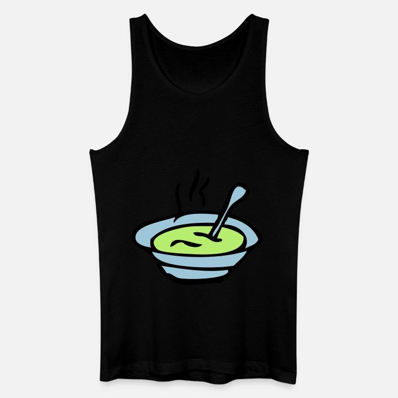 Suppenschüssel Platte - Männer Bio Tank Top - Schwarz