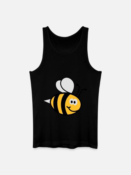 Bienchen 3C - Männer Bio Tank Top - Schwarz