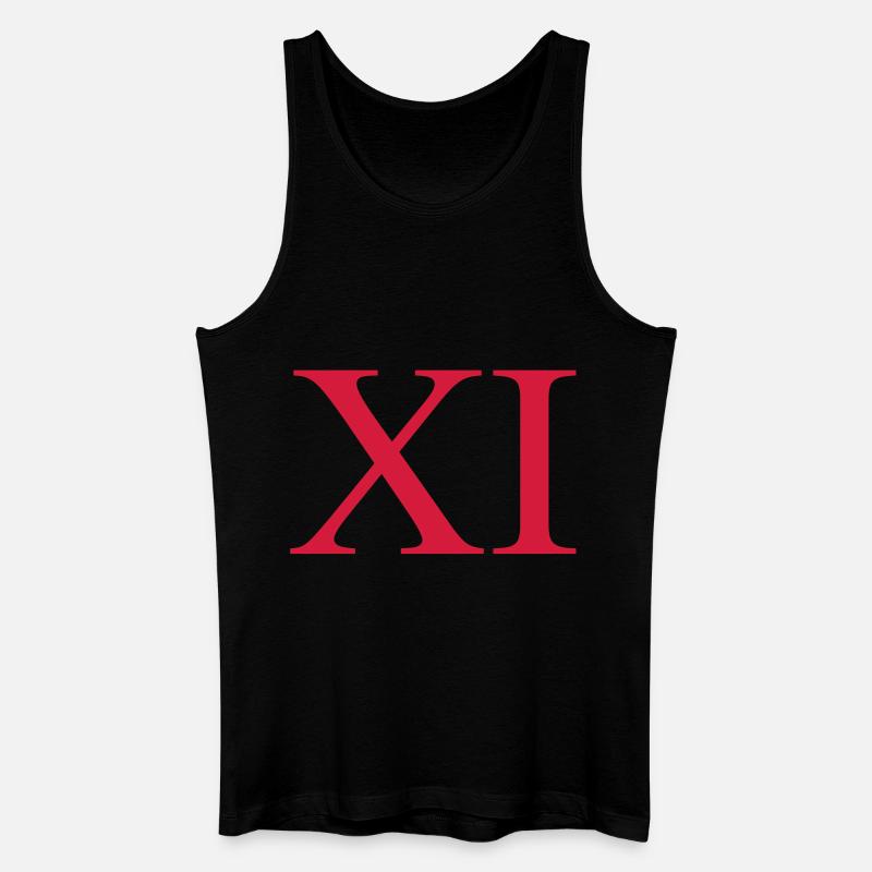 11 - Männer Bio Tank Top - Schwarz