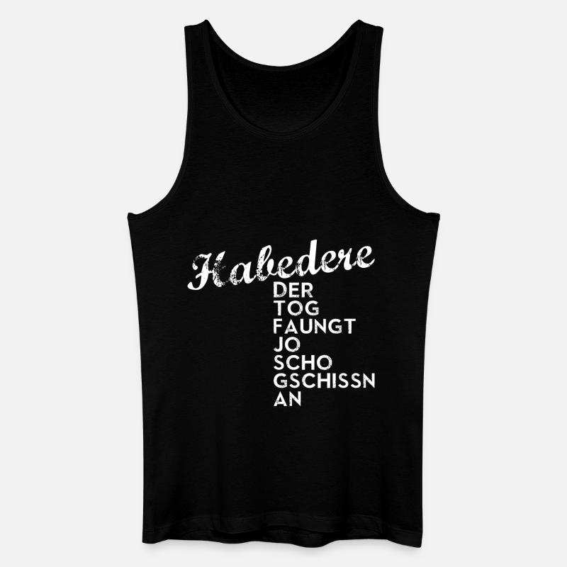 habedere - Männer Bio Tank Top - Schwarz