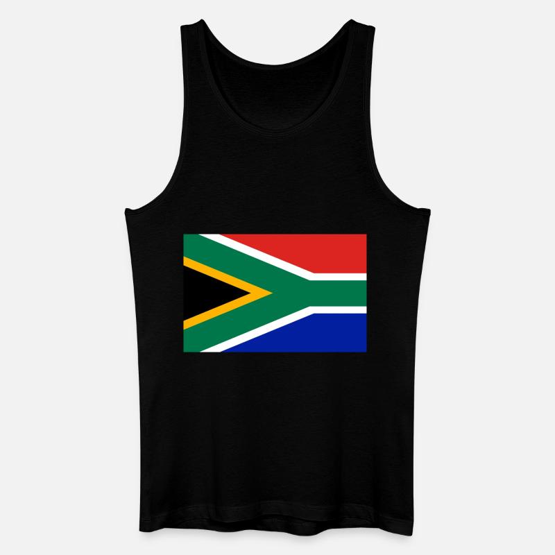 Südafrika Flagge - Männer Bio Tank Top - Schwarz