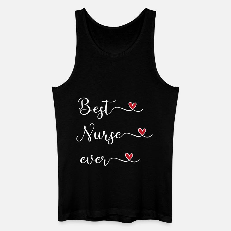 Krankenschwester - Männer Bio Tank Top - Schwarz