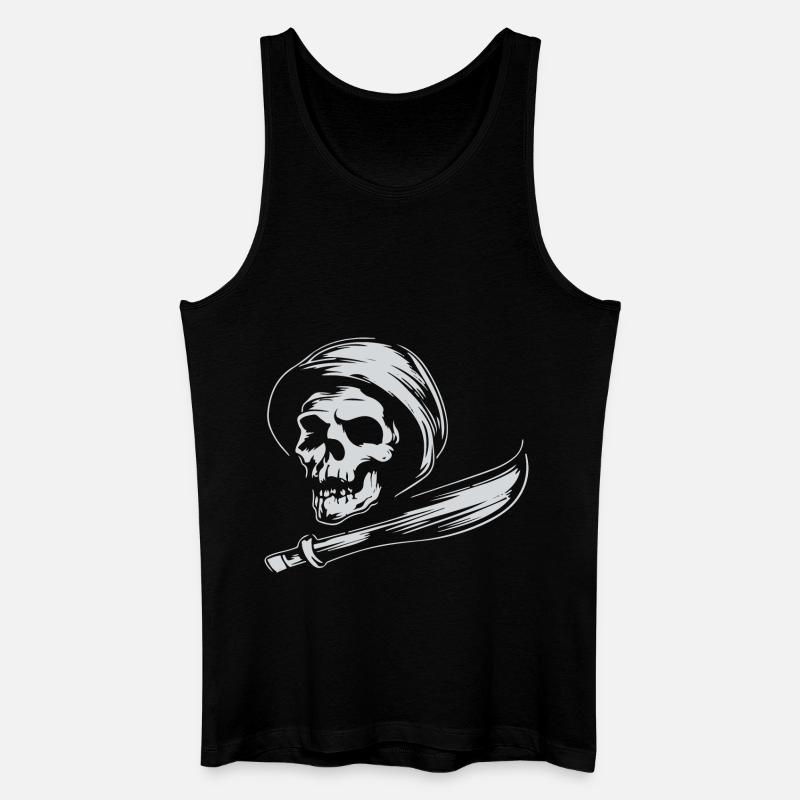 SKULL REAPER - Männer Bio Tank Top - Schwarz