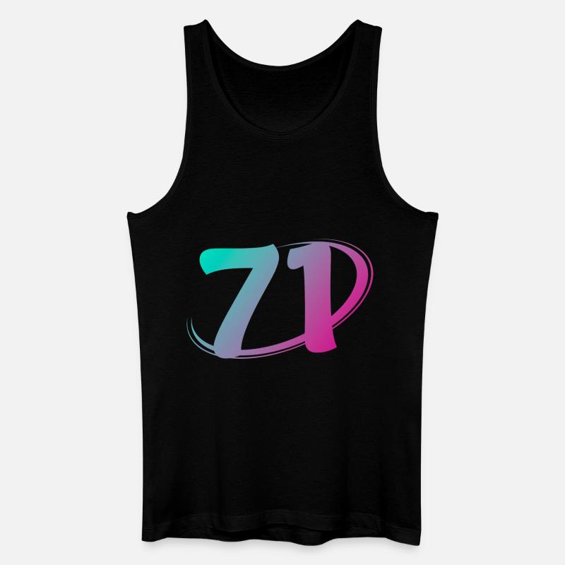 Nummer 71 mehrfarbig - Männer Bio Tank Top - Schwarz