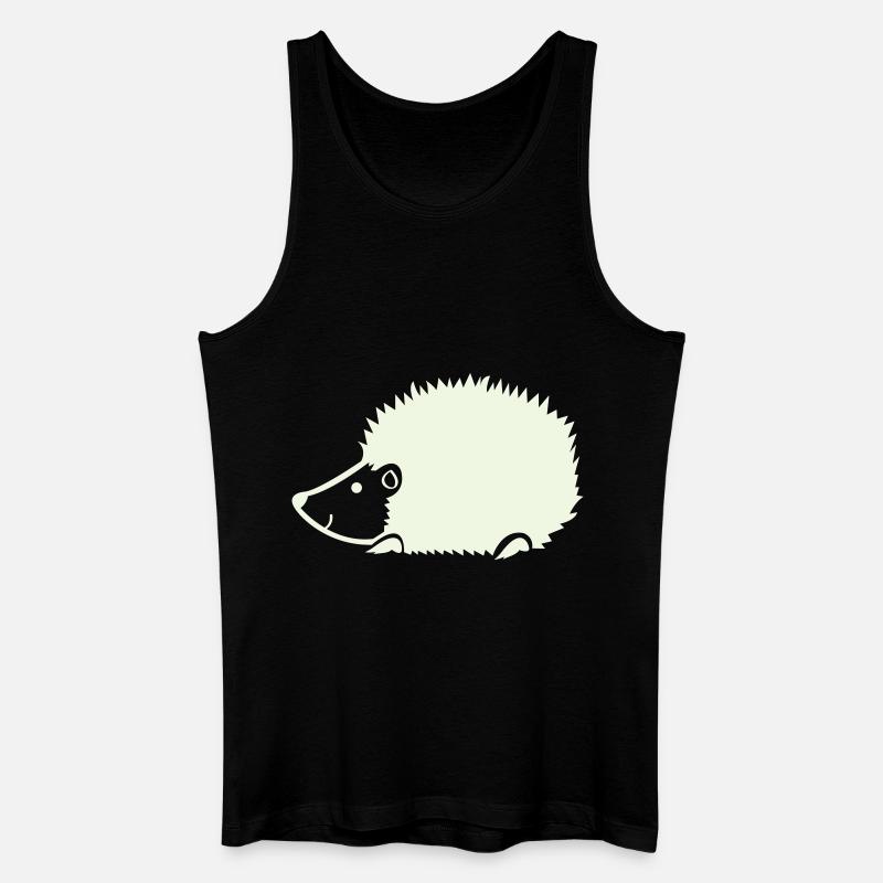 igel - Männer Bio Tank Top - Schwarz