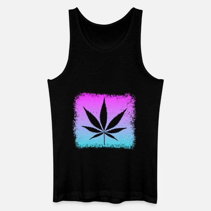 Kiffen - Männer Bio Tank Top - Schwarz