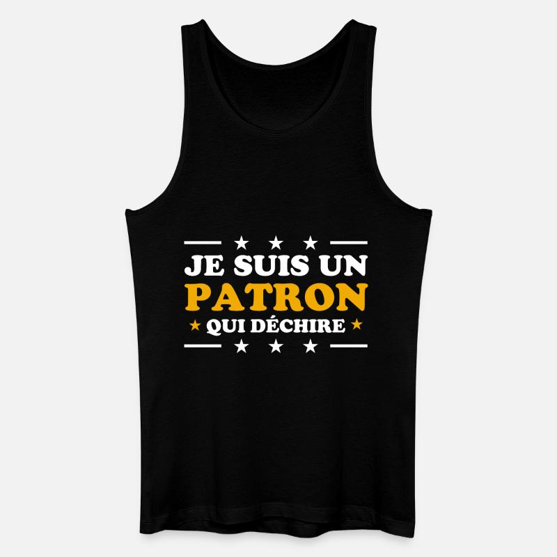 CHEF, DER ROCKT - Männer Bio Tank Top - Schwarz