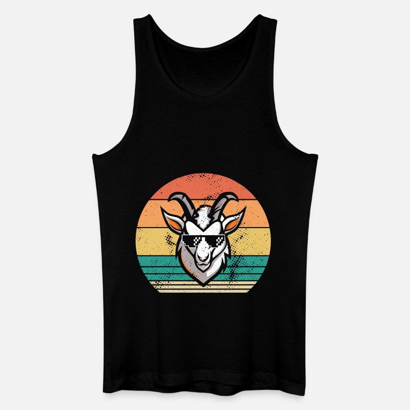 Ziegen - Männer Bio Tank Top - Schwarz