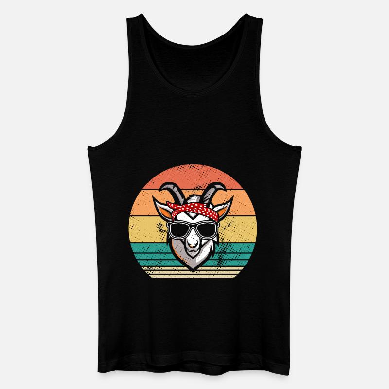 Ziegen - Männer Bio Tank Top - Schwarz