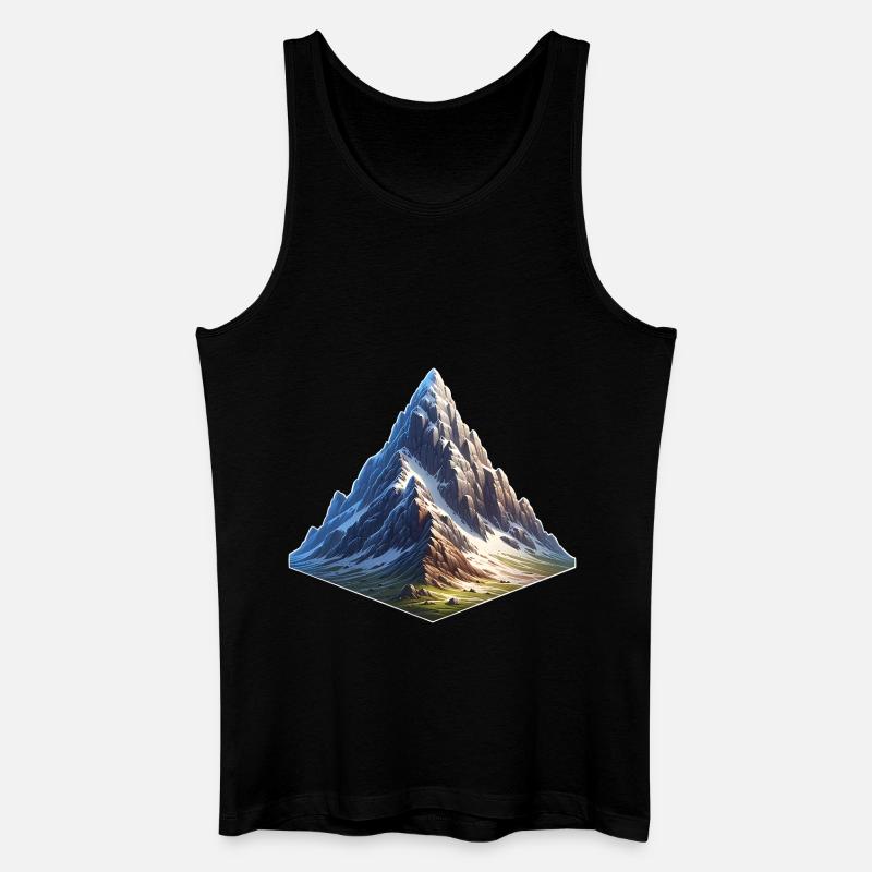 Berg - Männer Bio Tank Top - Schwarz