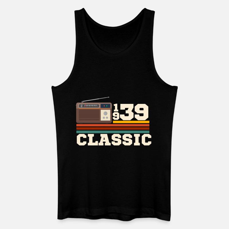 Jubiläum 1939 Retro-Klassiker - Männer Bio Tank Top - Schwarz