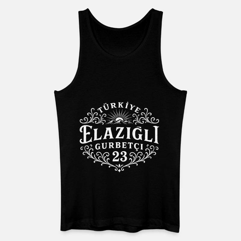 Elazig - Männer Bio Tank Top - Schwarz
