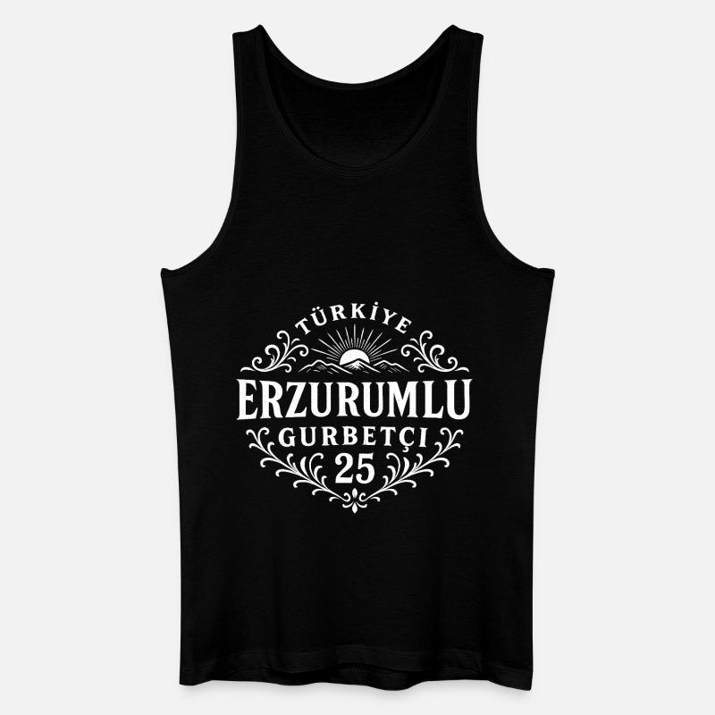 Erzurum - Männer Bio Tank Top - Schwarz