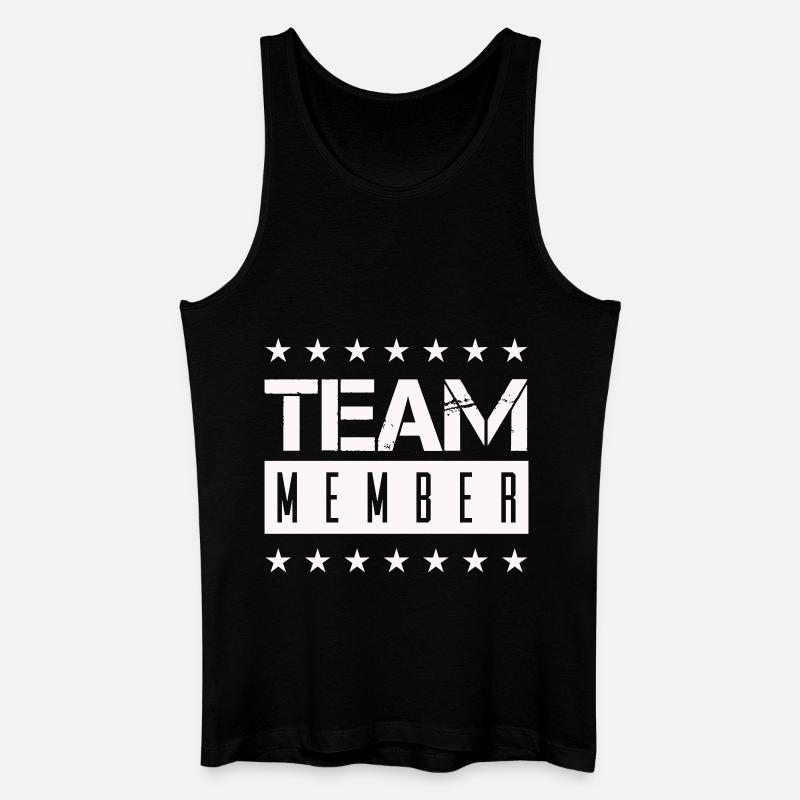 team member - Männer Bio Tank Top - Schwarz