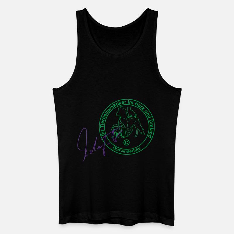 Praxis- Stempel - Männer Bio Tank Top - Schwarz
