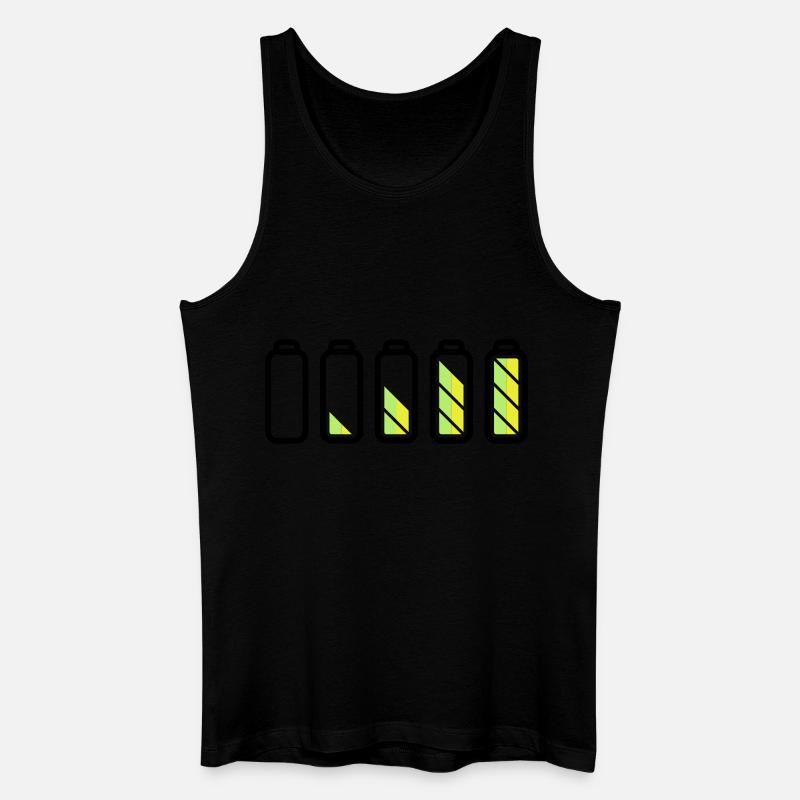 battery_loading - Männer Bio Tank Top - Schwarz