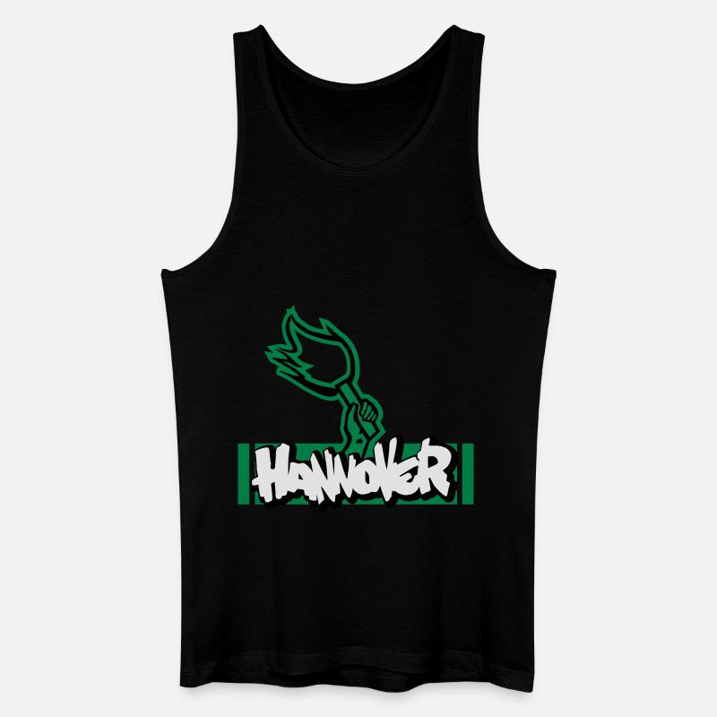 Hannover - Pyro - Männer Bio Tank Top - Schwarz
