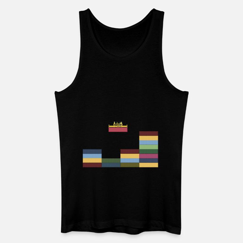 Container - Männer Bio Tank Top - Schwarz