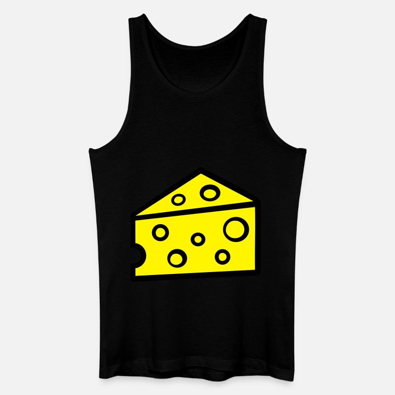 Käse - Männer Bio Tank Top - Schwarz