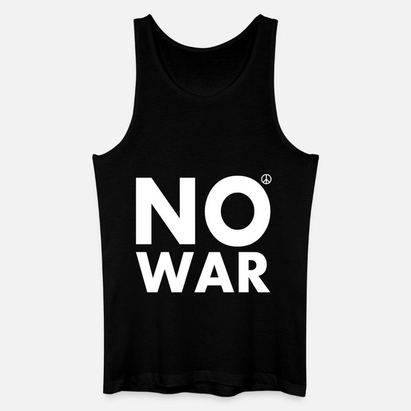 No war - Canotta ecologica da uomo - nero