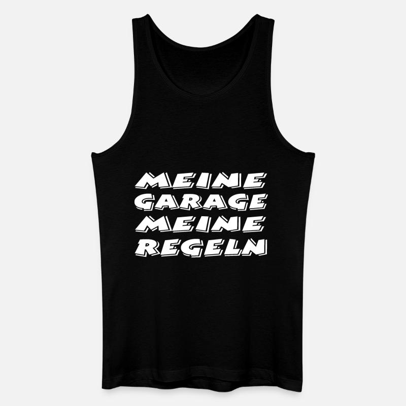 Garage - Männer Bio Tank Top - Schwarz
