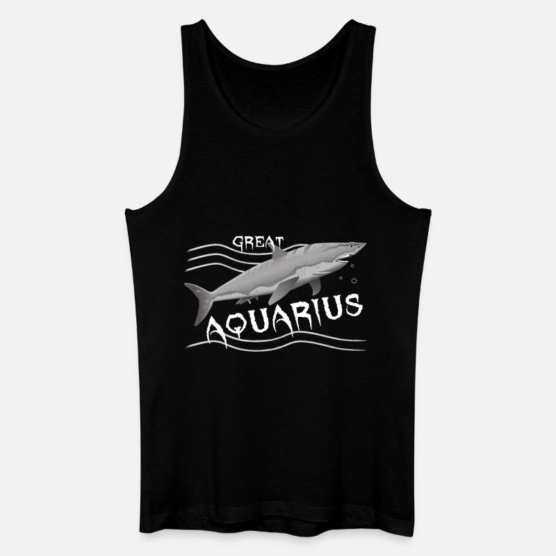 Wassermann Sternzeichen Wassermann - Männer Bio Tank Top - Schwarz