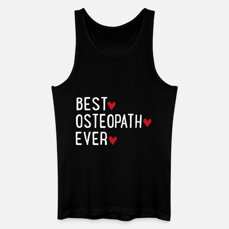 Osteopath - Männer Bio Tank Top - Schwarz