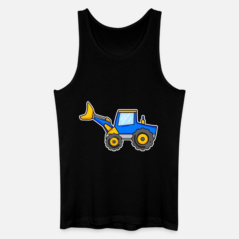 Bagger - Männer Bio Tank Top - Schwarz