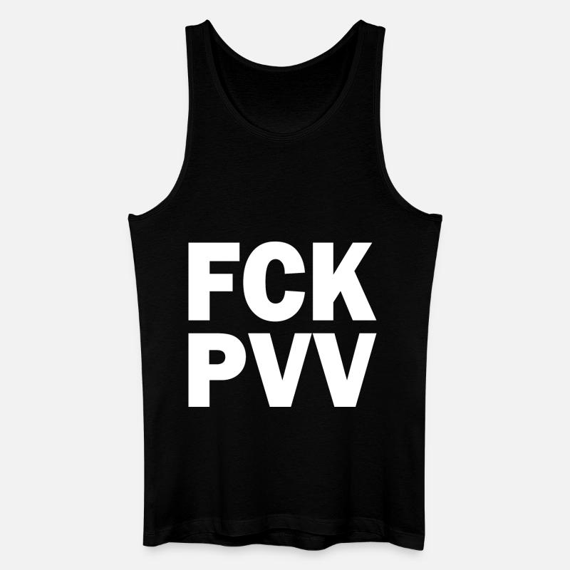 Fck pvv - Männer Bio Tank Top - Schwarz
