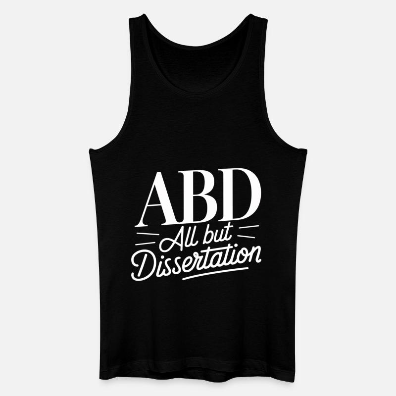 ABD All But Dissertation 12 - Männer Bio Tank Top - Schwarz