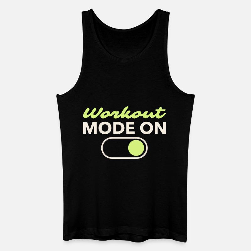 Workout Mode On - Männer Bio Tank Top - Schwarz