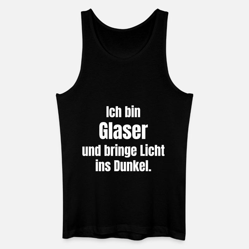 Glaser - Männer Bio Tank Top - Schwarz