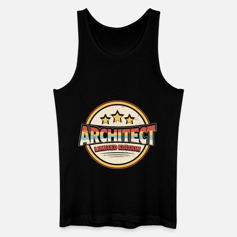 Architekt - Männer Bio Tank Top - Schwarz