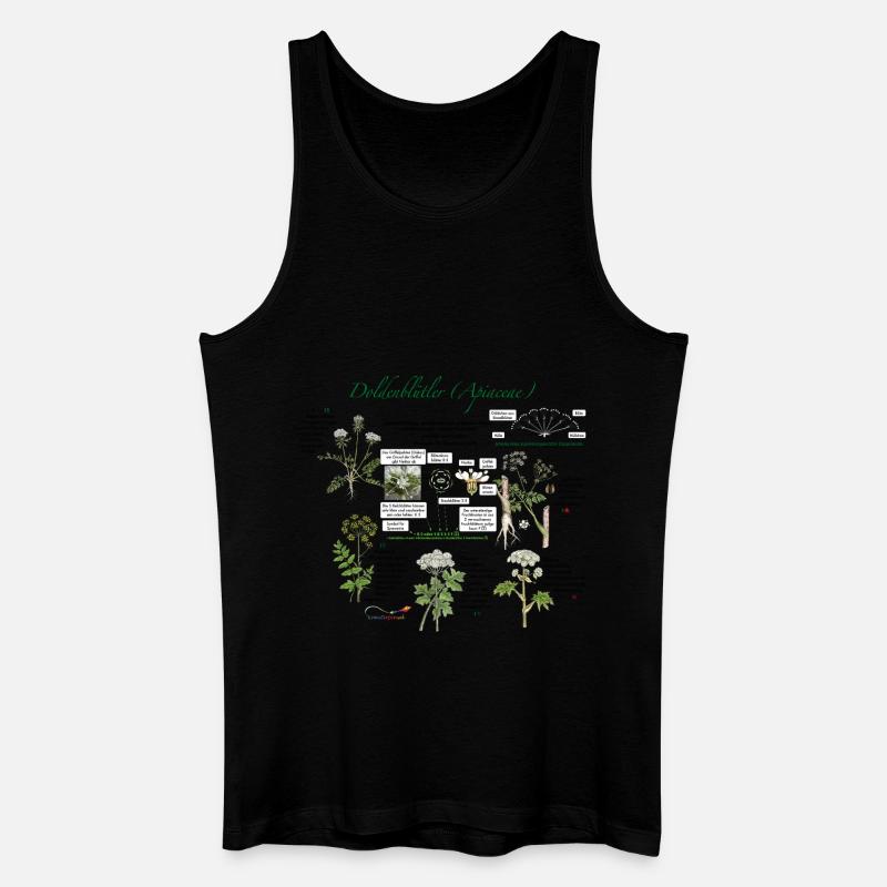 Doldengewächs - Männer Bio Tank Top - Schwarz