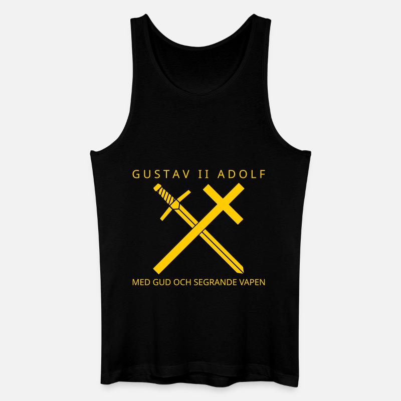 Gustav II. Adolf - Männer Bio Tank Top - Schwarz