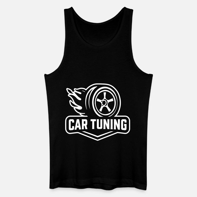 Auto Tuning Autoreifen - Männer Bio Tank Top - Schwarz