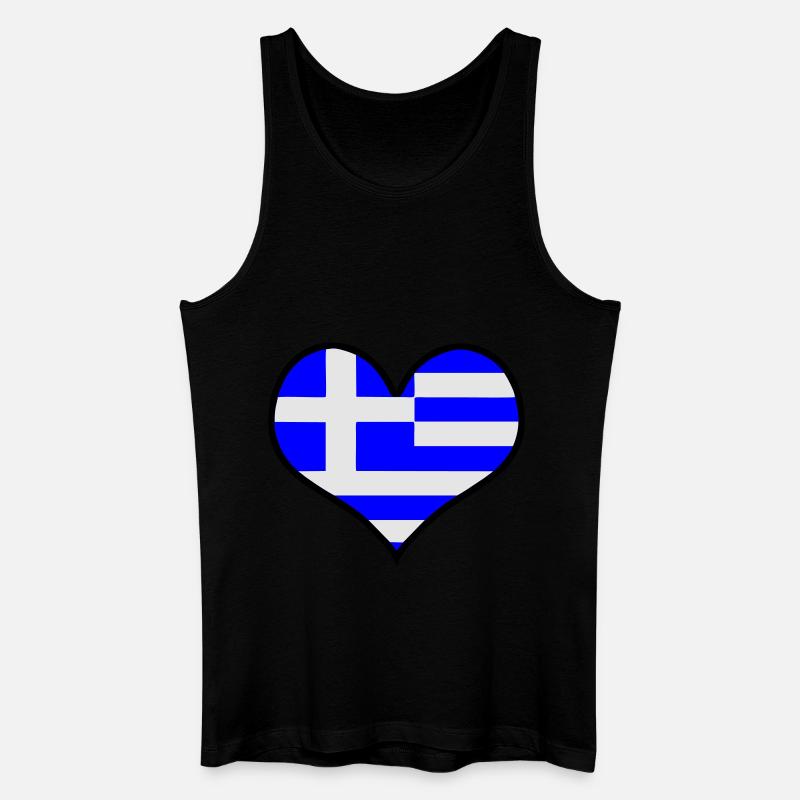 griechenland greece hellas - Männer Bio Tank Top - Schwarz